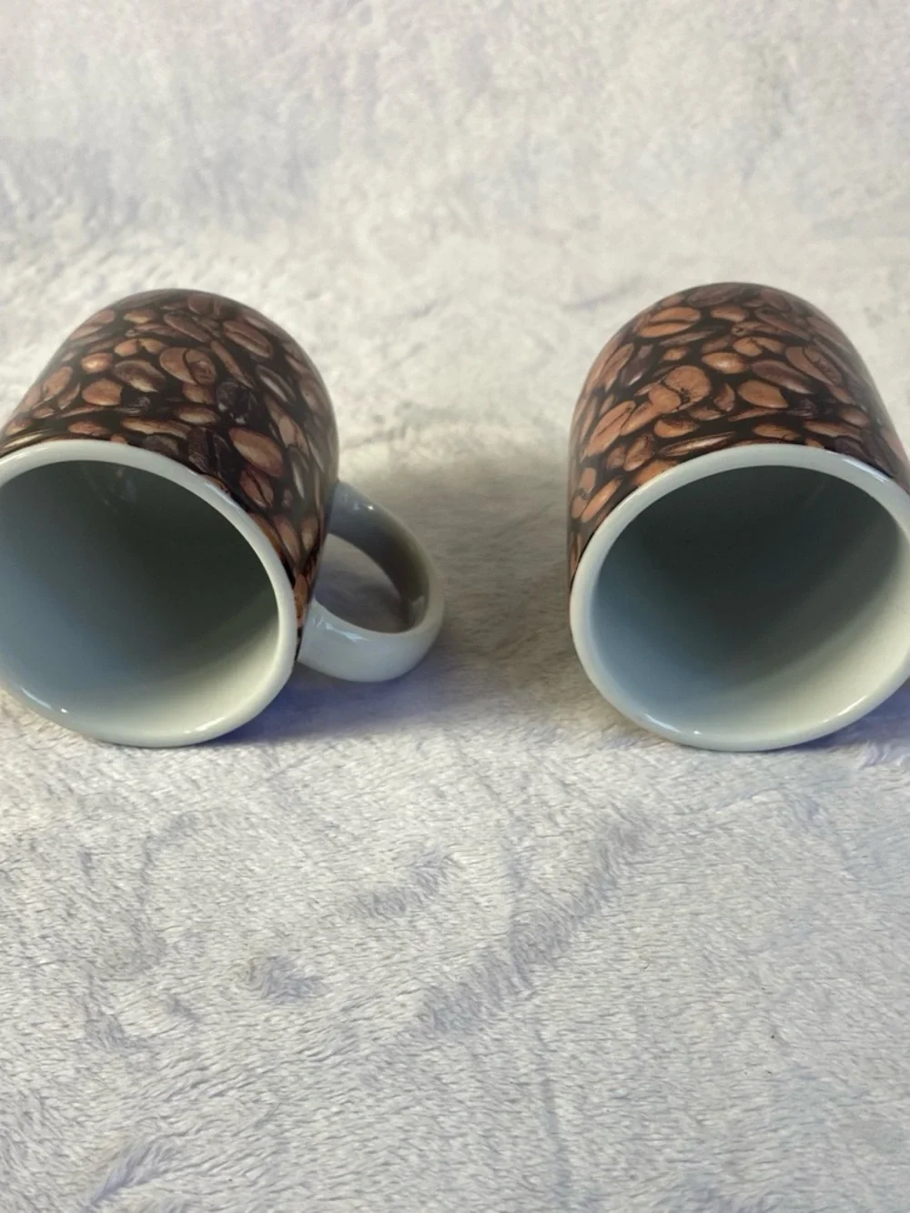 Set Of 2 Starbucks Coffee Beans Demitasse Espresso Mugs 2.9oz 2007 - Picture 5 of 7